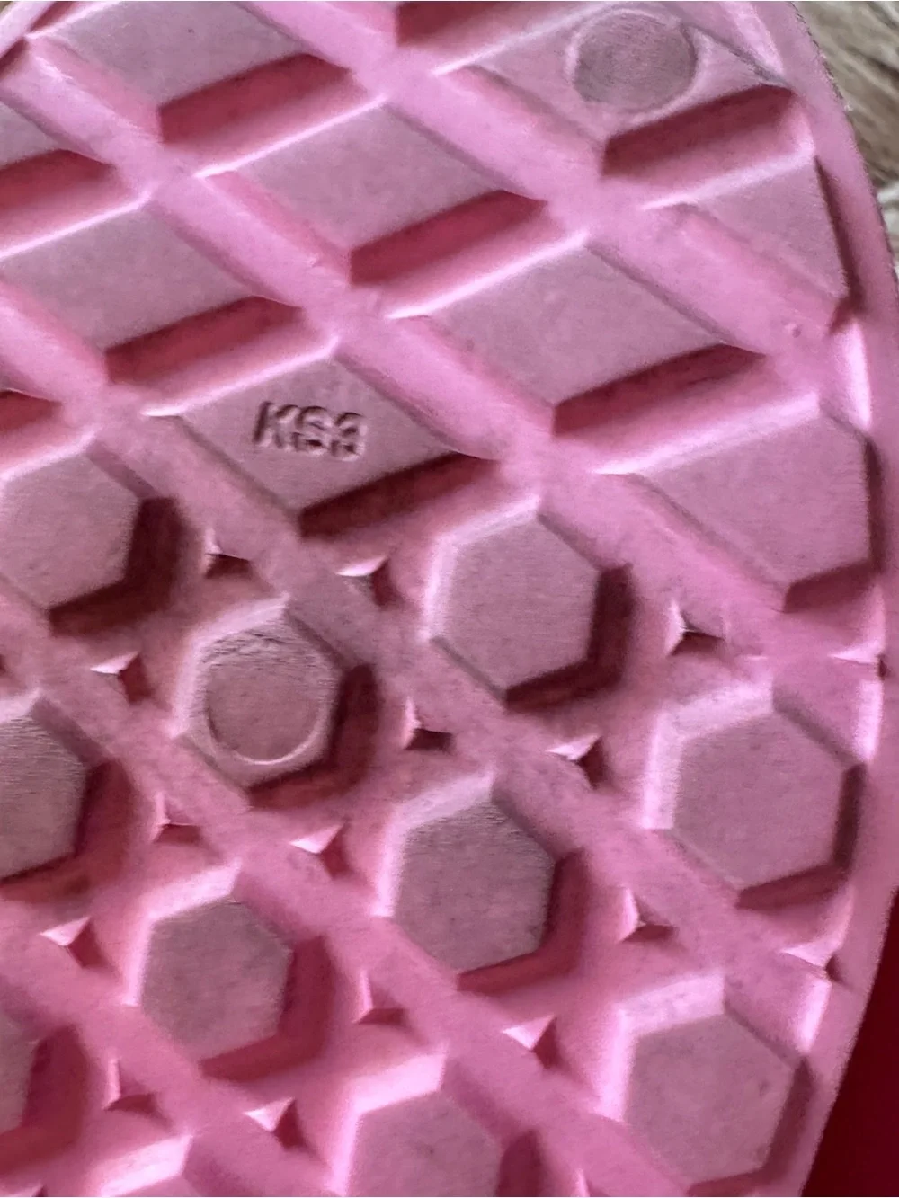 VANS Trk Youth Girls Slip-On Shoes Pink- Youth Kids Size 3 - checkerboard cutout